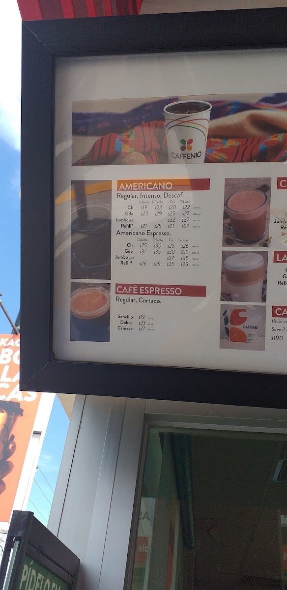 CAFFENIO Militar Menu - Image 1